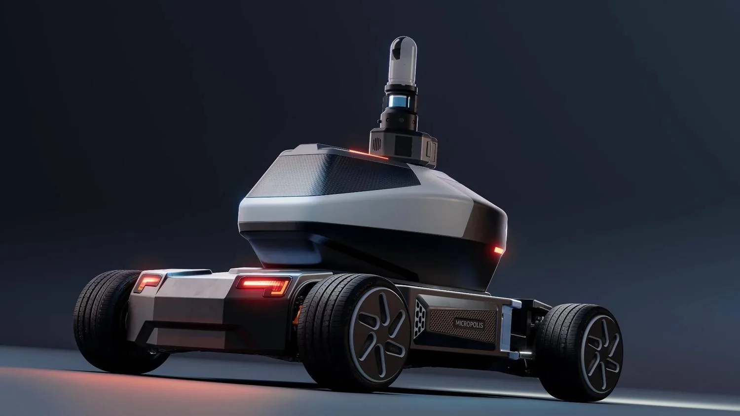 Micropolis autonomous patrol rear view